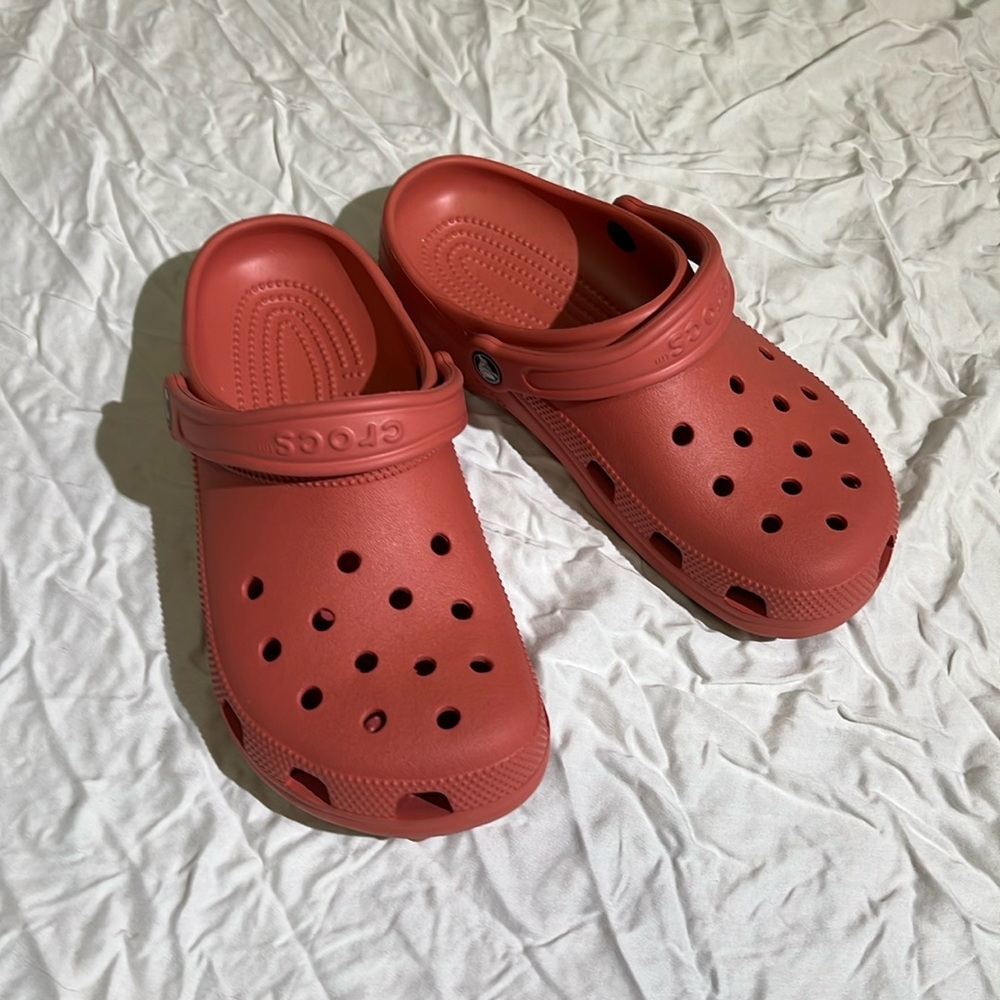 Deep pink Crocs